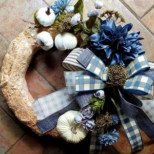 Handmade fall wreath